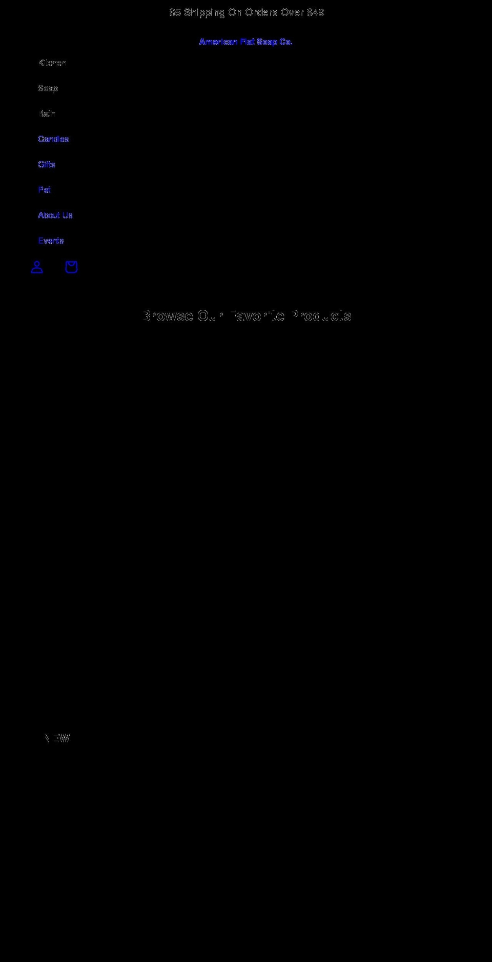 americanflatsoapco.com shopify website screenshot