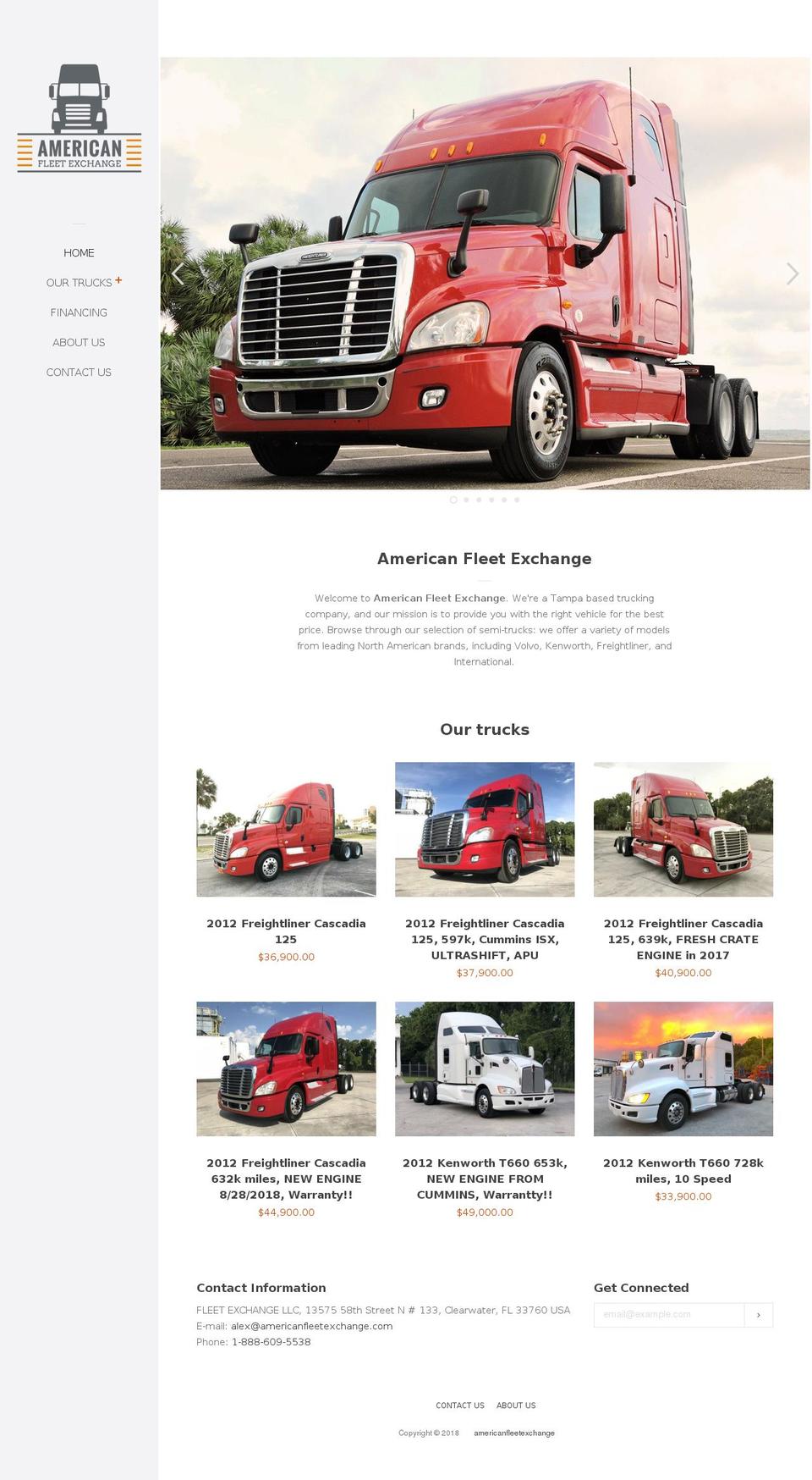 americanfleetexchange.com shopify website screenshot