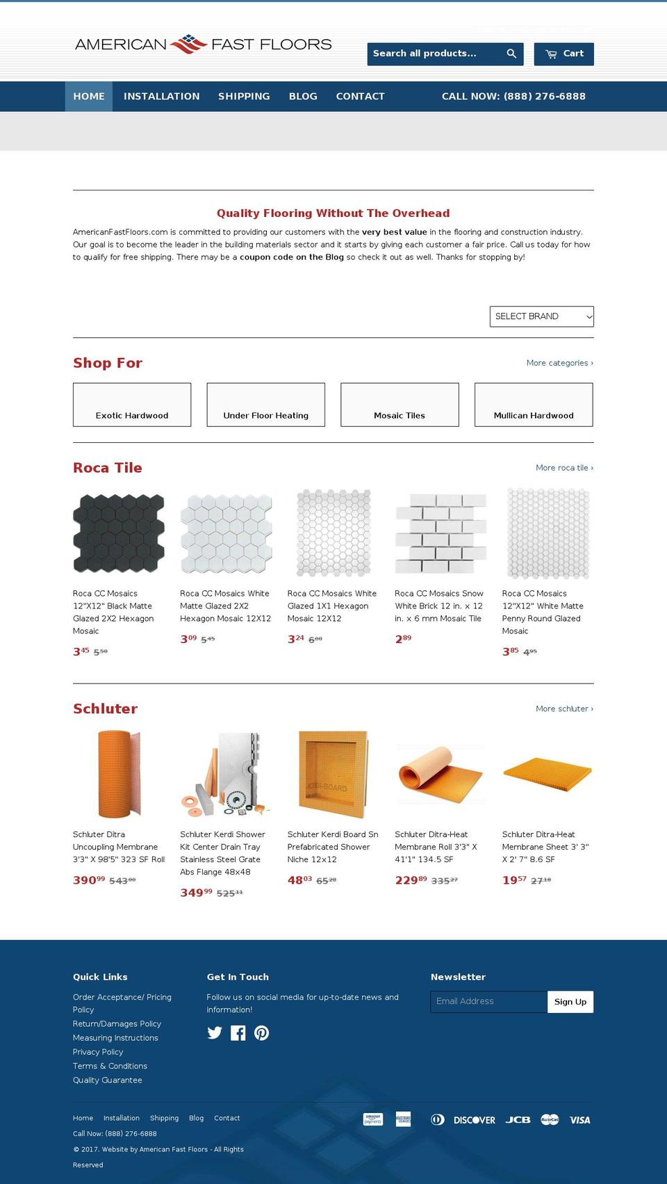 americanflooringsales.com shopify website screenshot