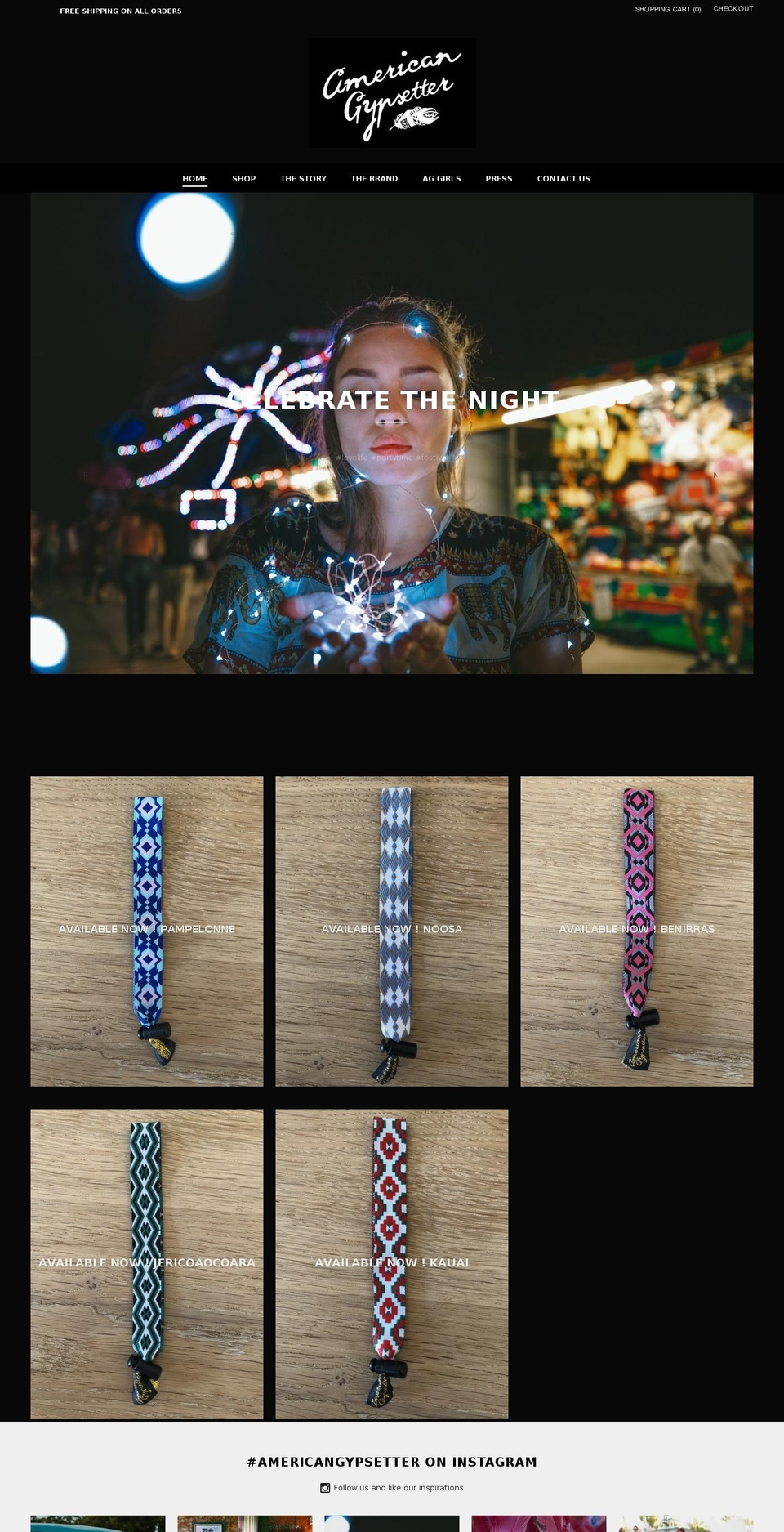 americangypsetter.com — Shopify storefront screenshot
