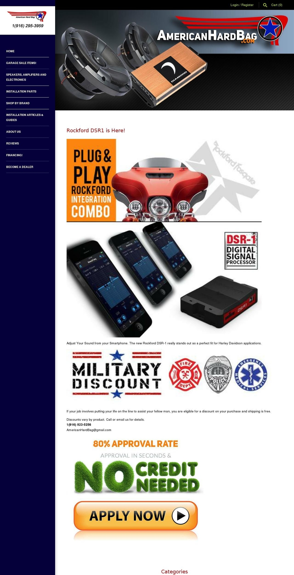 americanhardbags.com — Shopify storefront screenshot