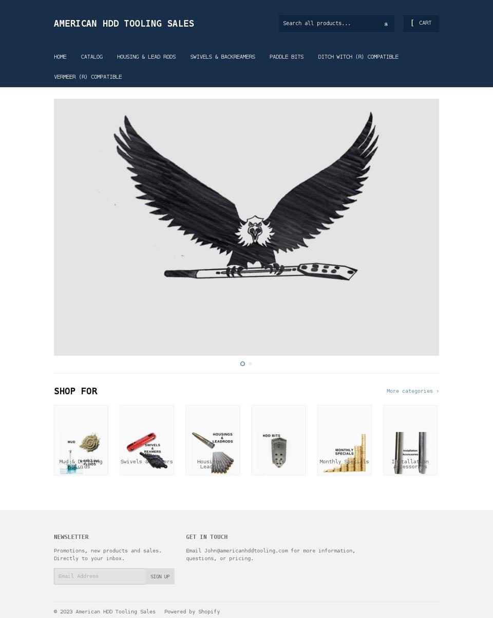 americanhddtooling.com — Shopify storefront screenshot
