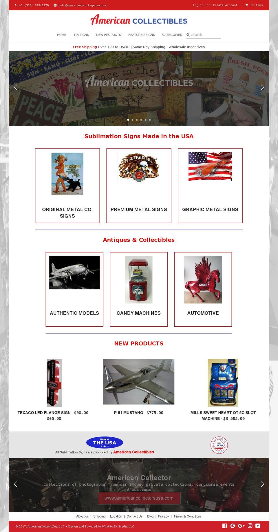 americanheritage.us shopify website screenshot