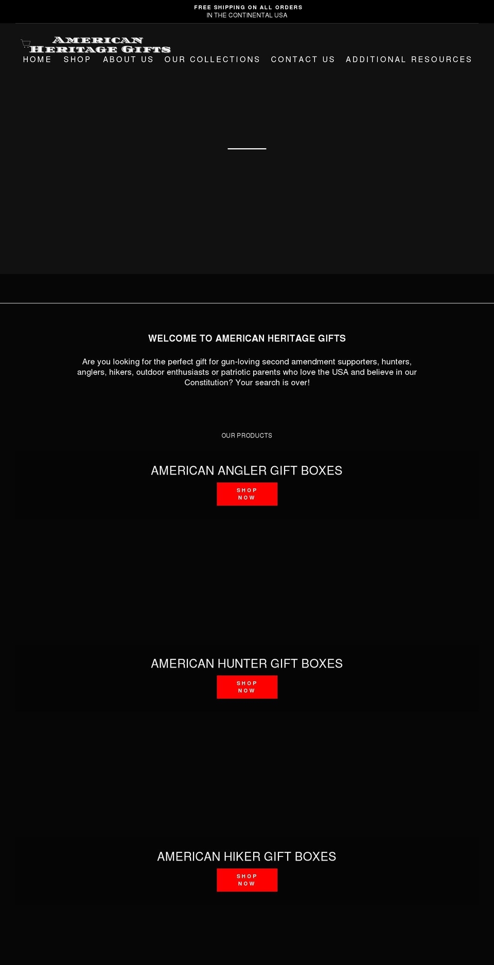 americanheritagegifts.com shopify website screenshot