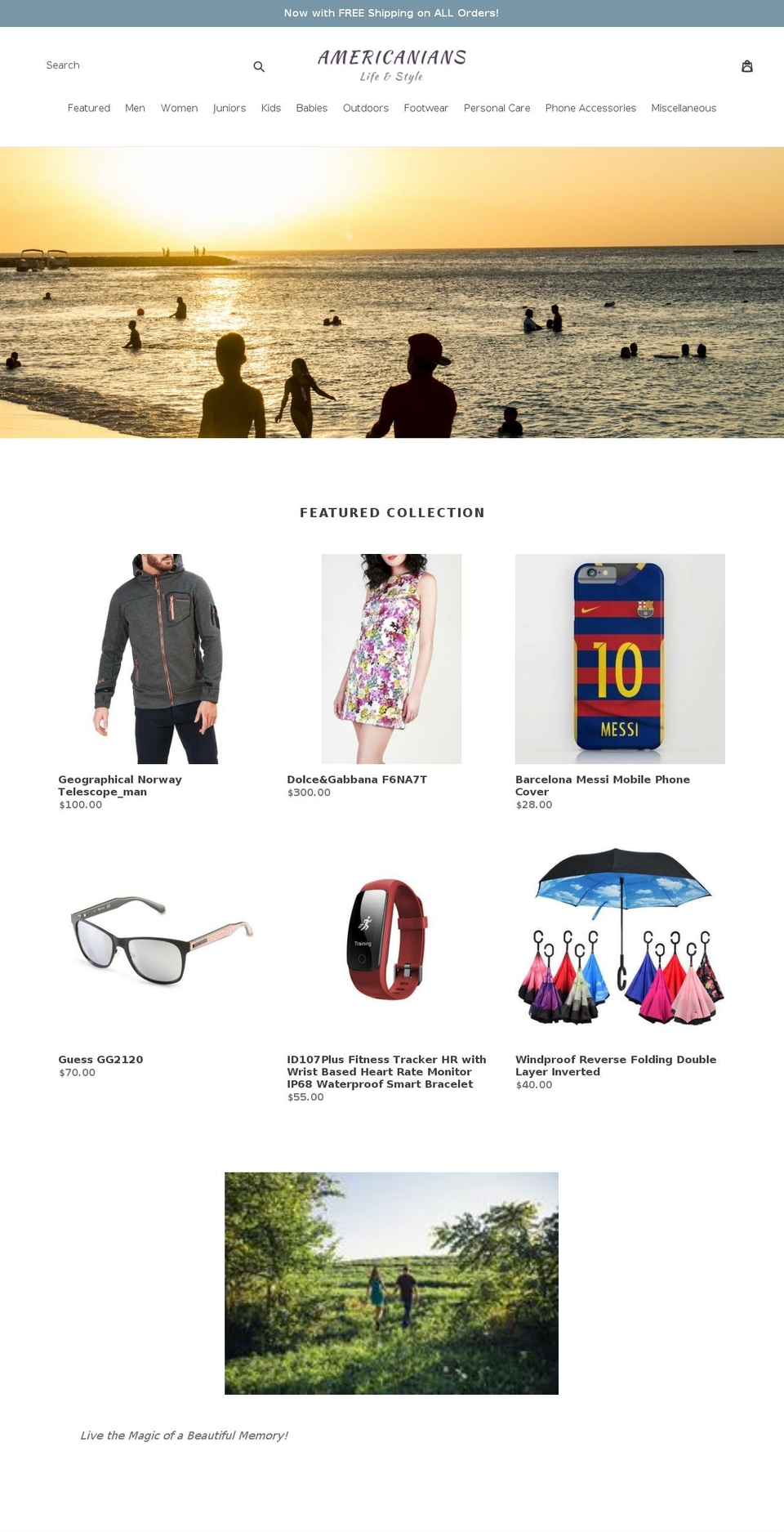 americanians.com — Shopify storefront screenshot