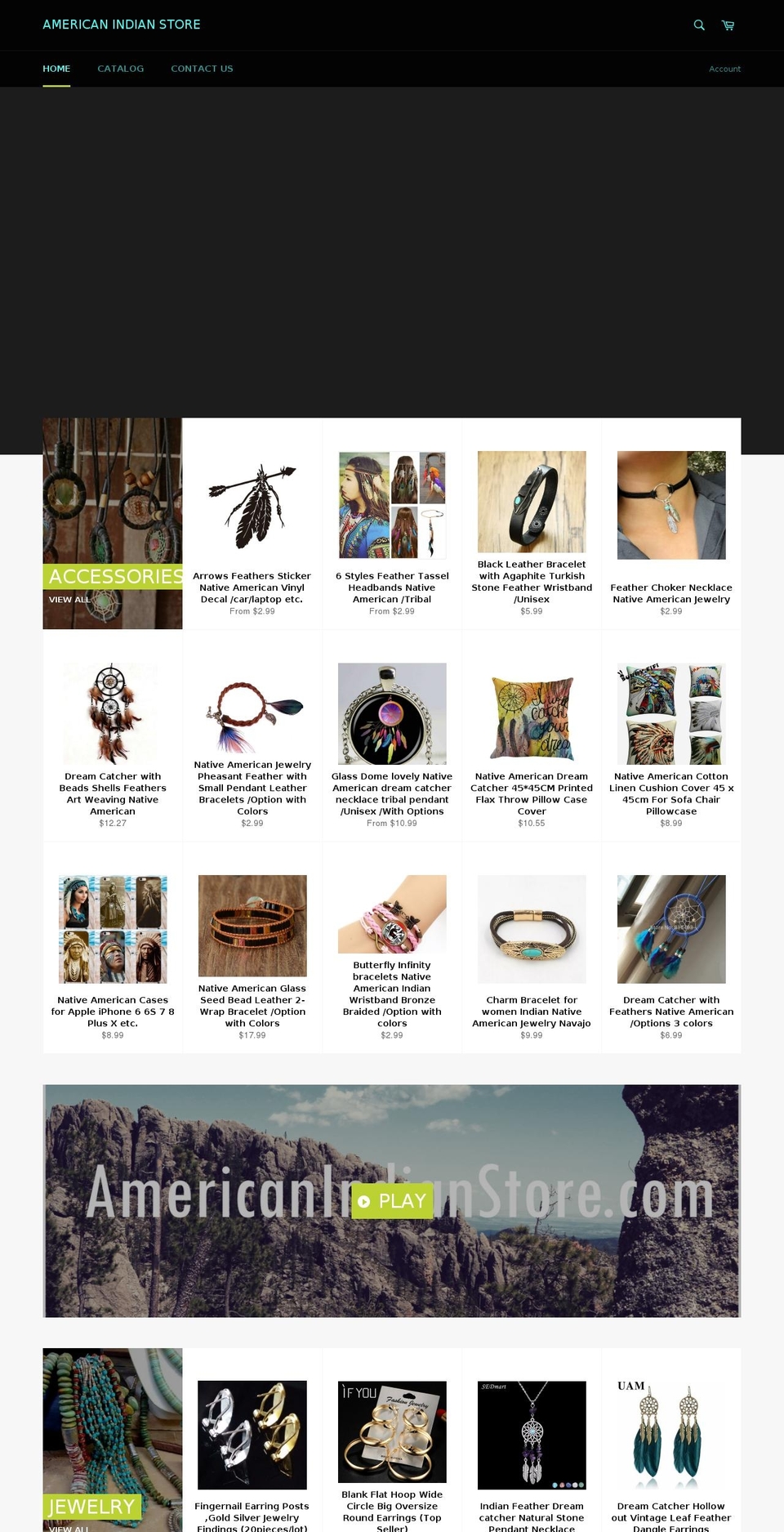 americanindianstore.com — Shopify storefront screenshot