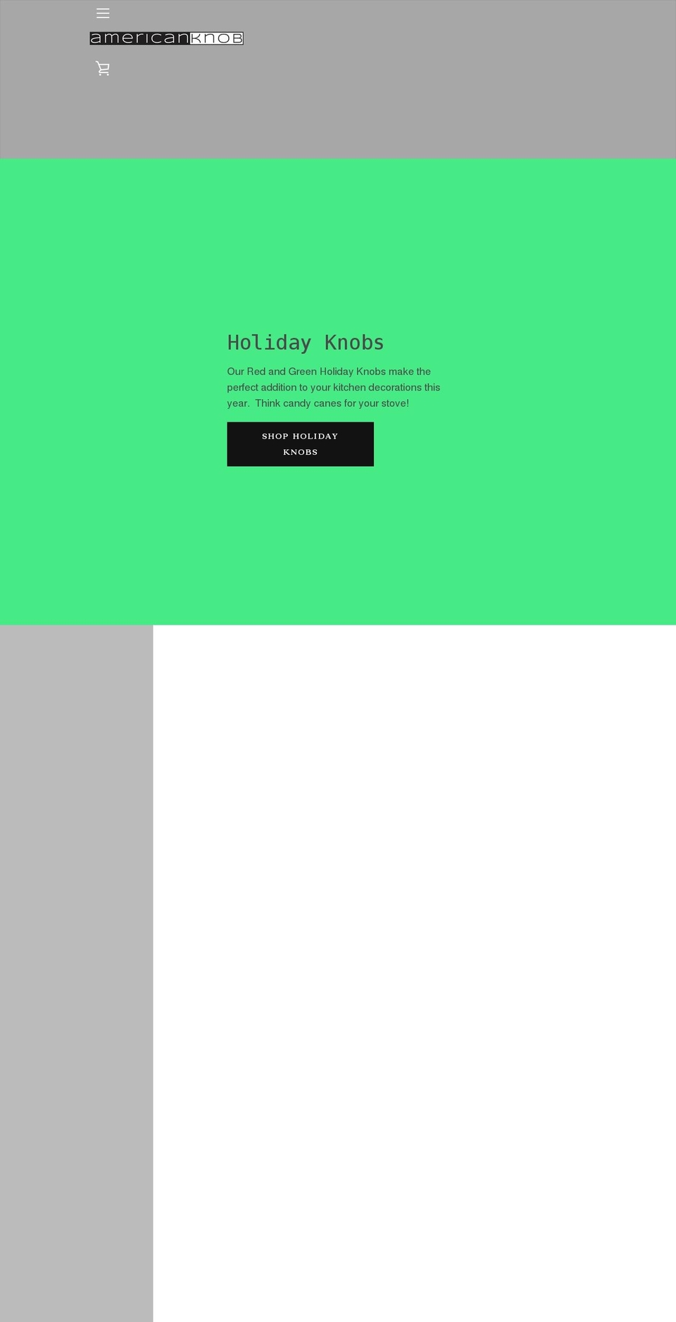 americanknob.com shopify website screenshot