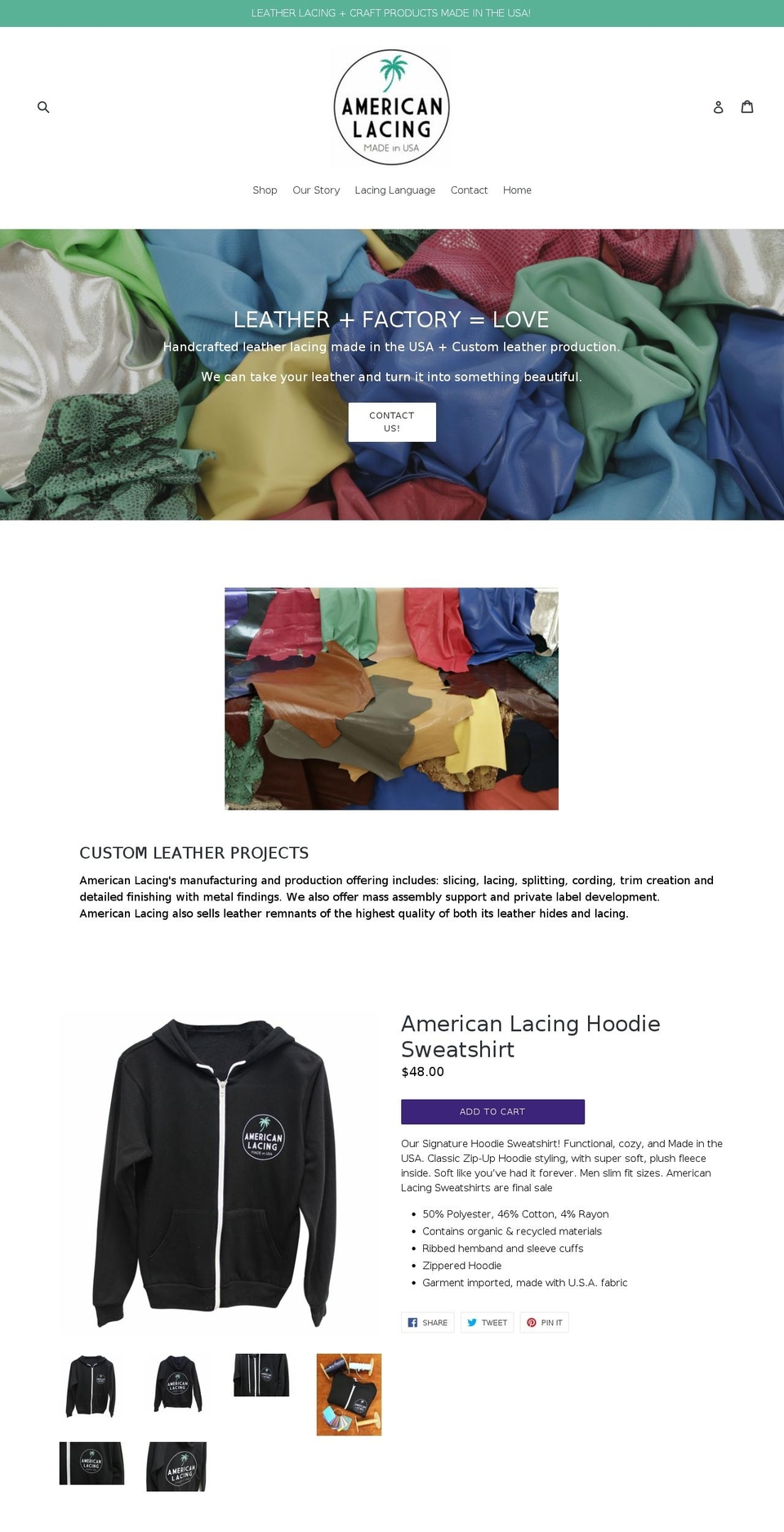 americanlacing.com shopify website screenshot