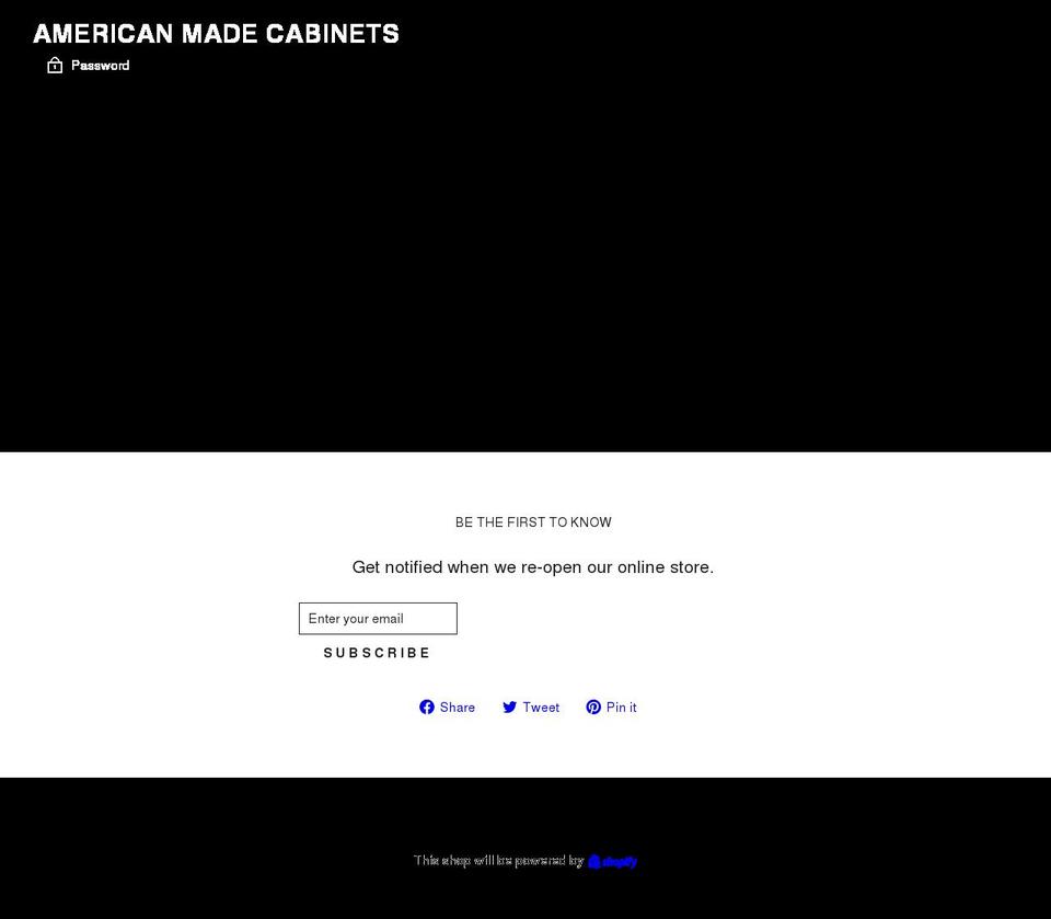 americanmadecabinets.com shopify website screenshot