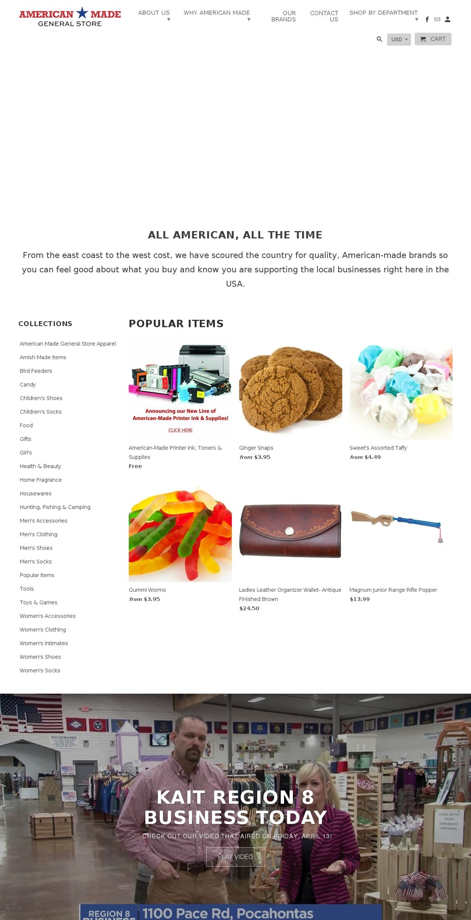 americanmadestore.us shopify website screenshot