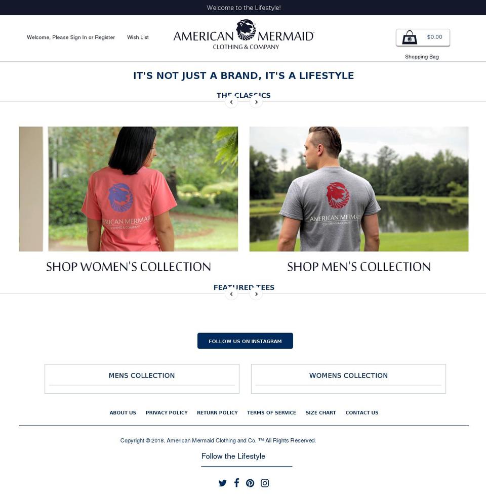 Copy of Mermaid V1.2 Shopify theme site example americanmermaids.com