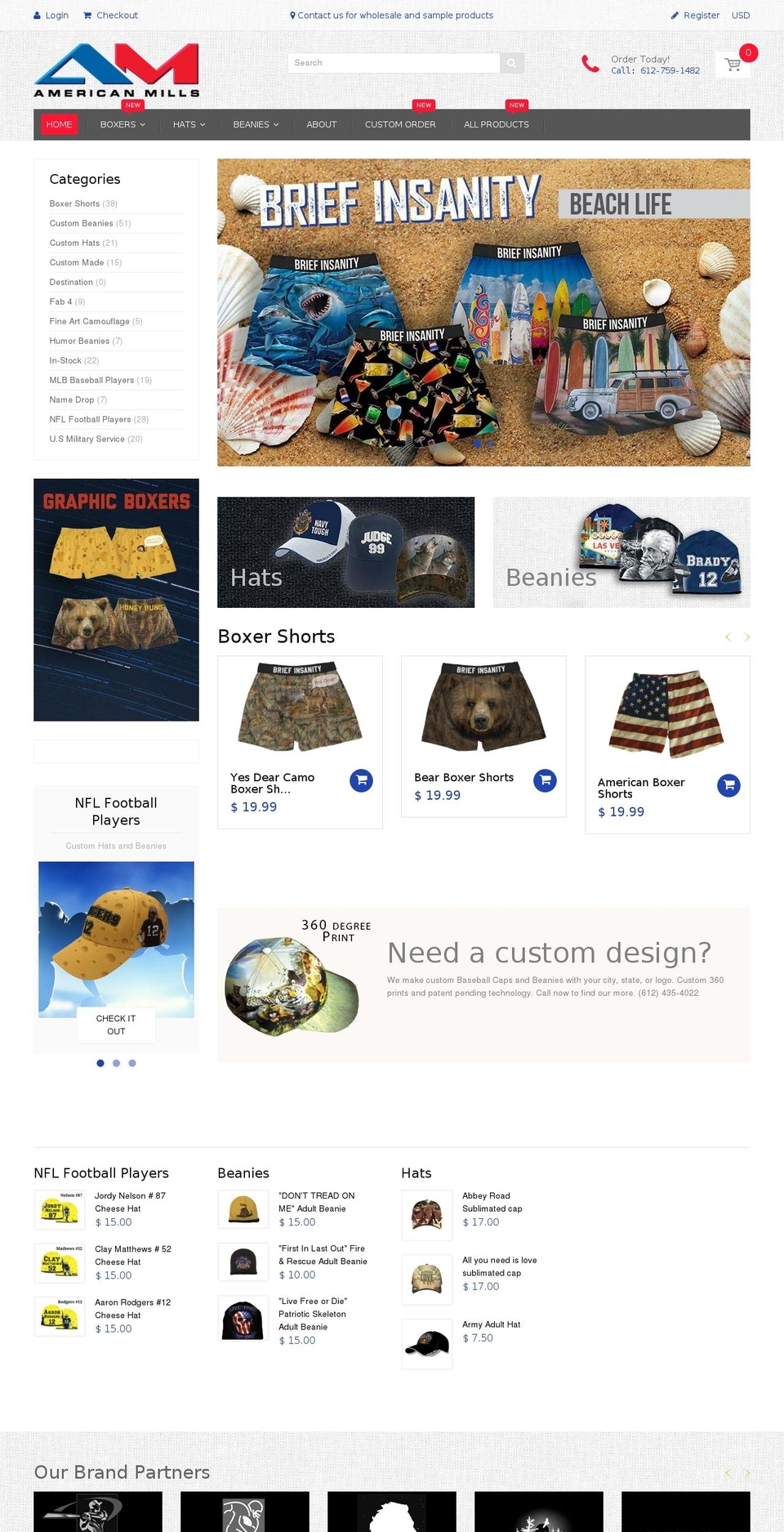 americanmillsintl.com shopify website screenshot