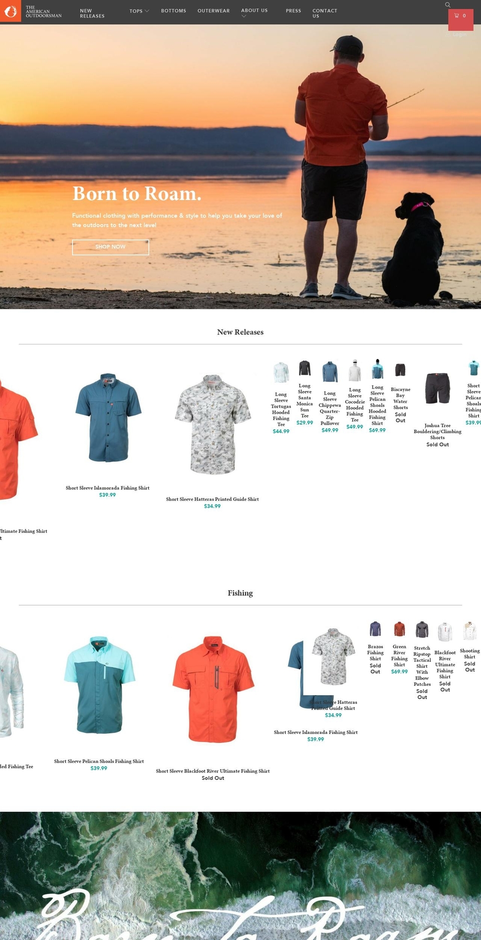 Copy of Store v1 Shopify theme site example americanoutdoorsmangear.com