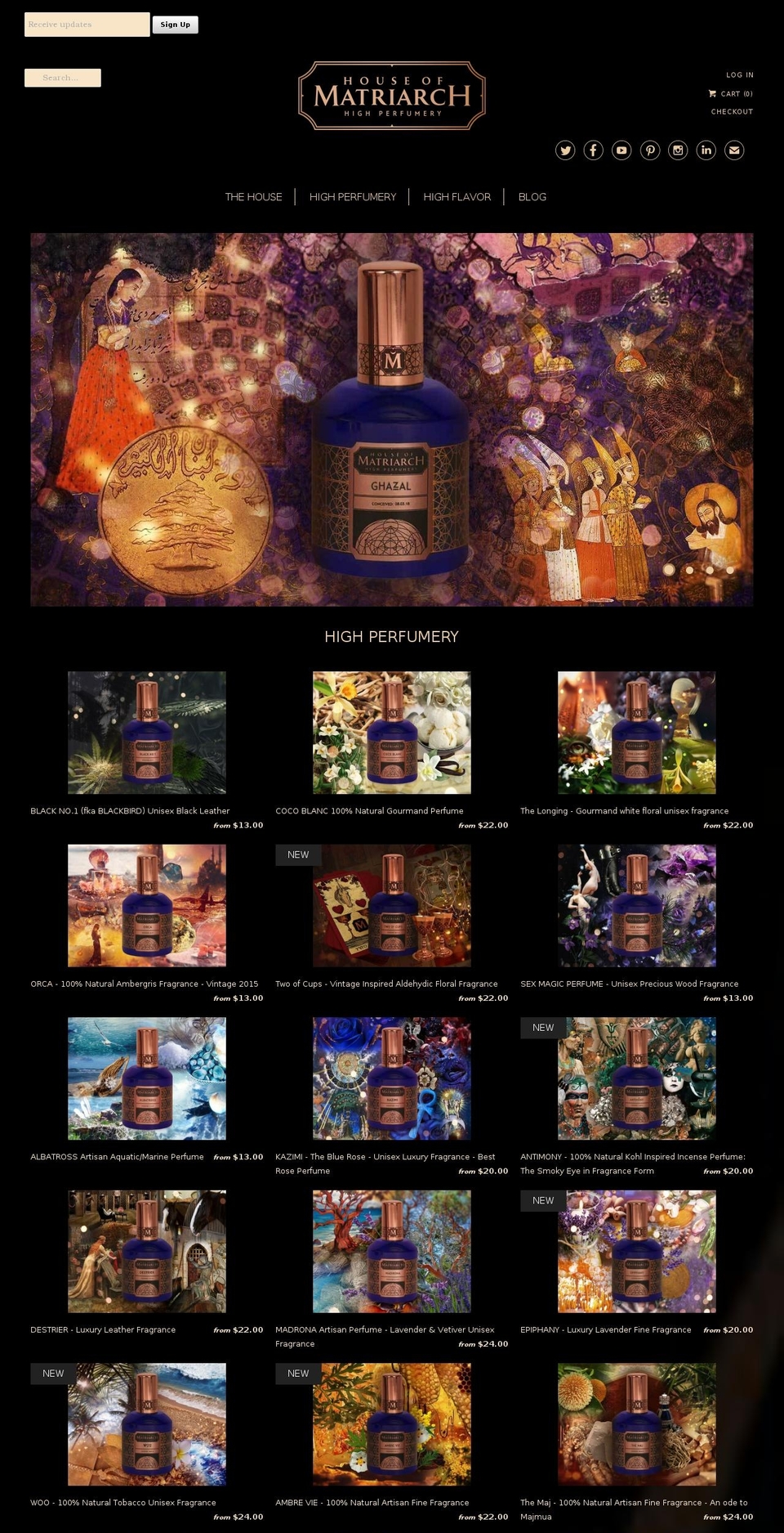 americanperfumers.org shopify website screenshot