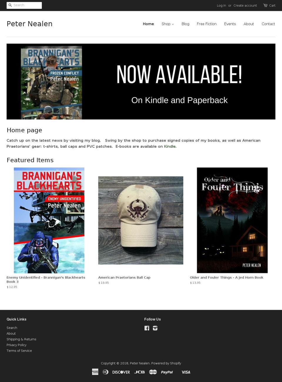americanpraetorians.com — Shopify storefront screenshot