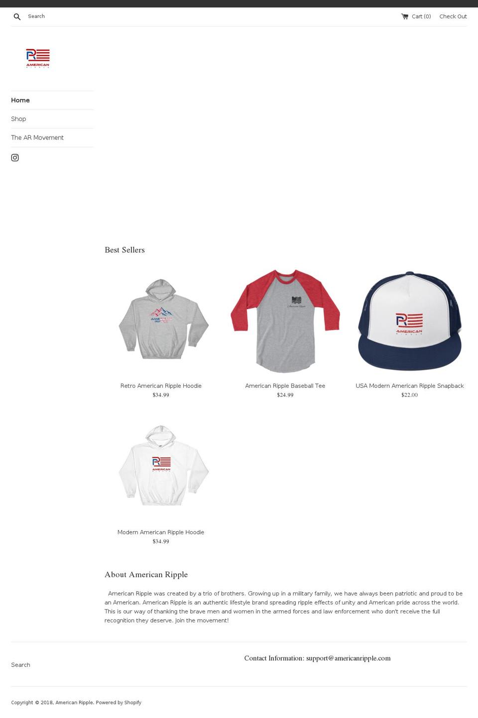 americanripple.com — Shopify storefront screenshot