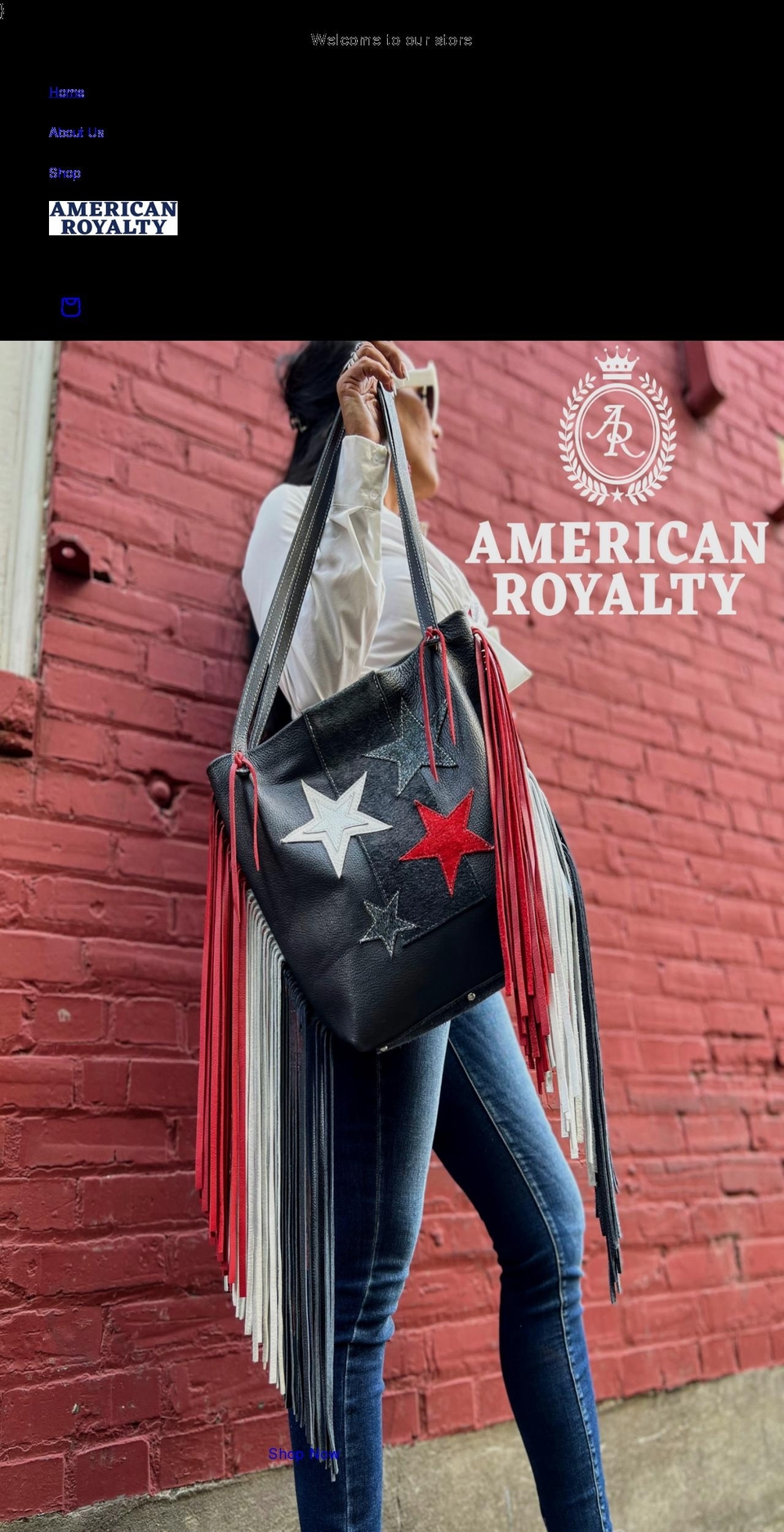 americanroyalty.net shopify website screenshot