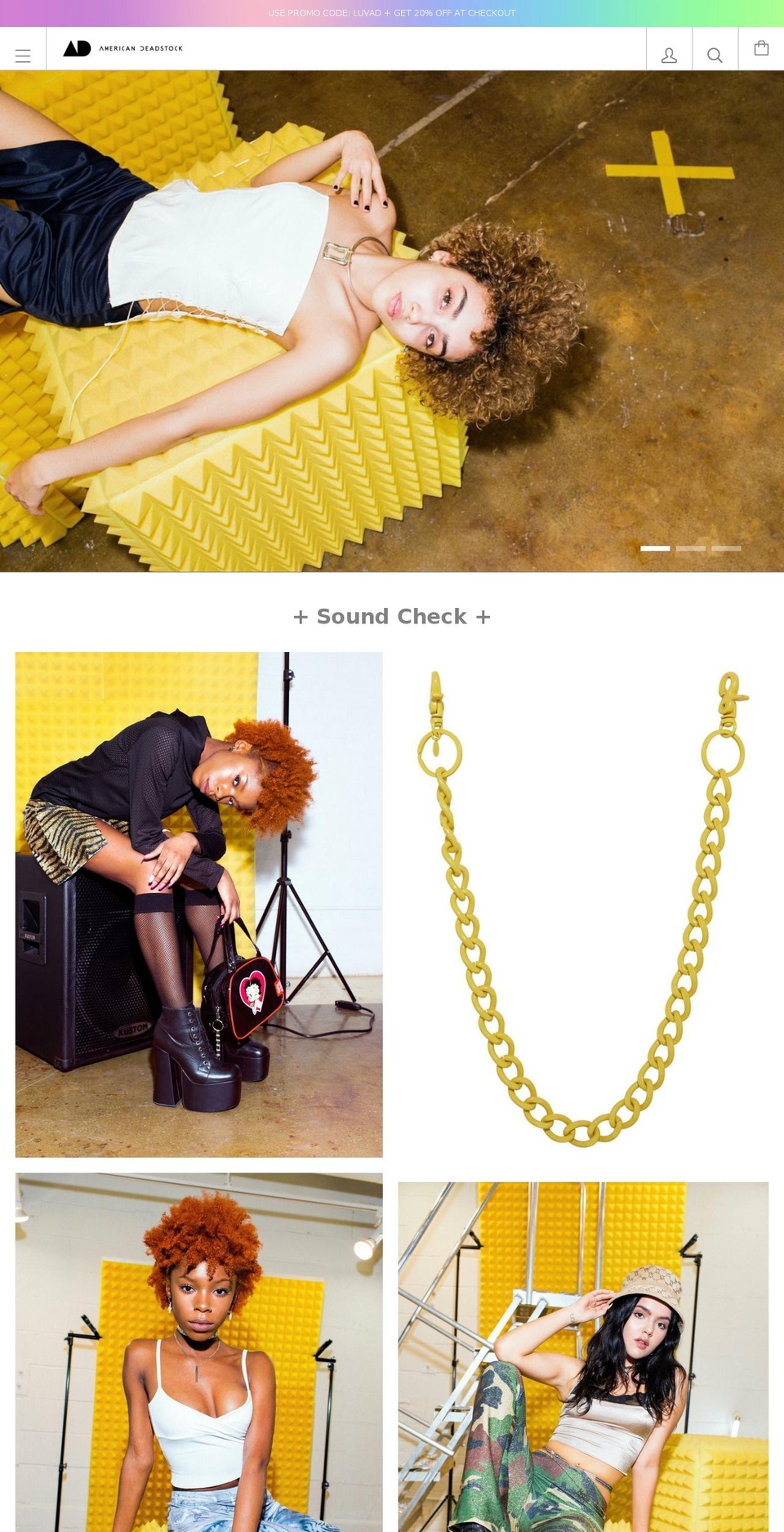 americanselectvintage.com shopify website screenshot