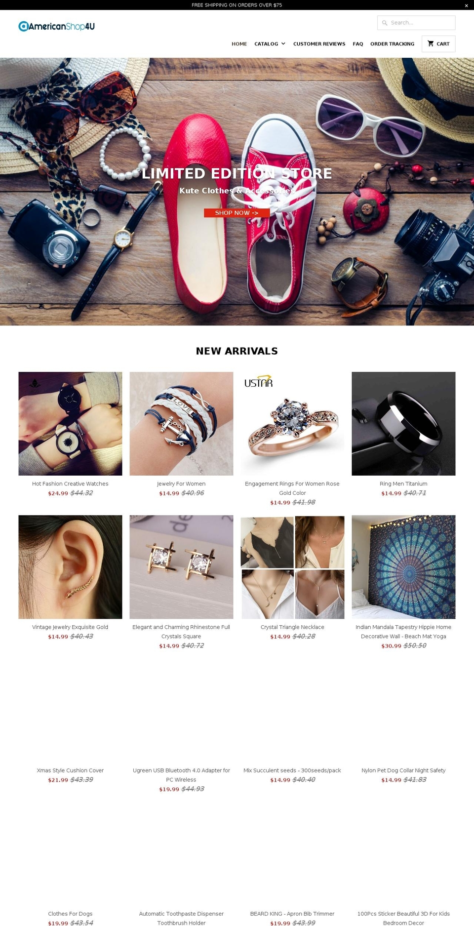 mastermind-theme Shopify theme site example americanshop4u.com