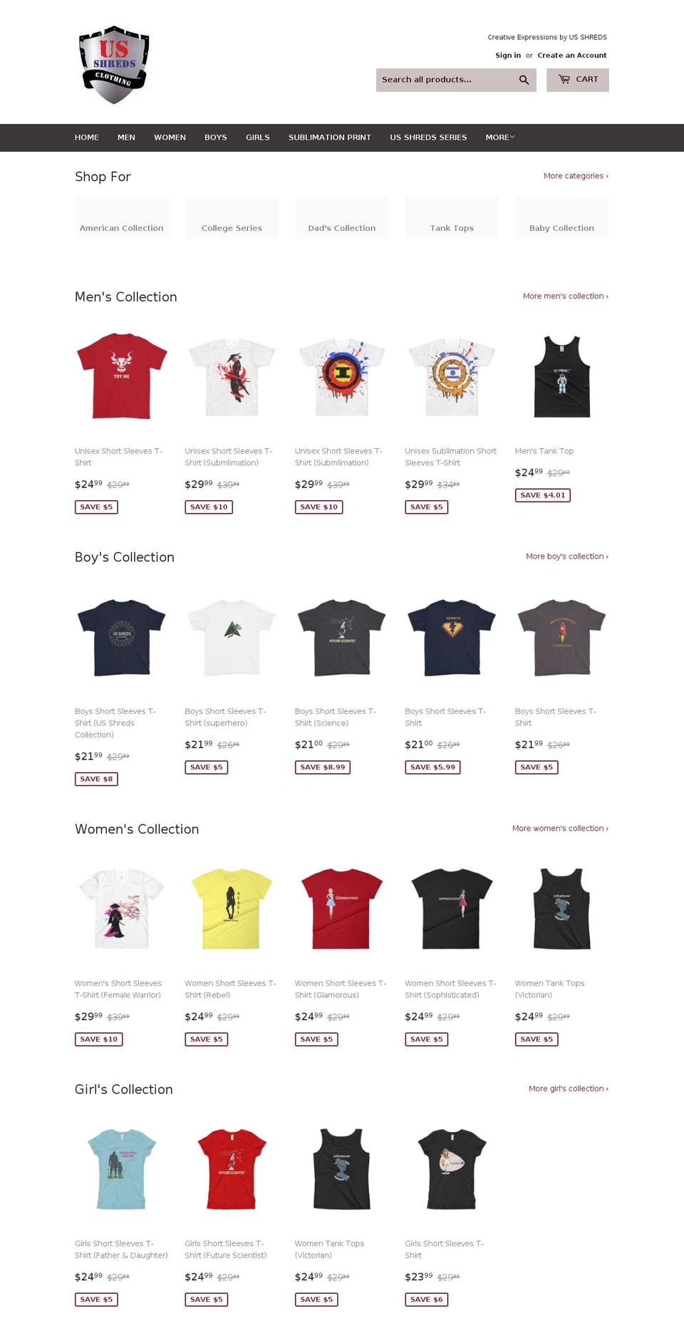 americansilhouette.com shopify website screenshot