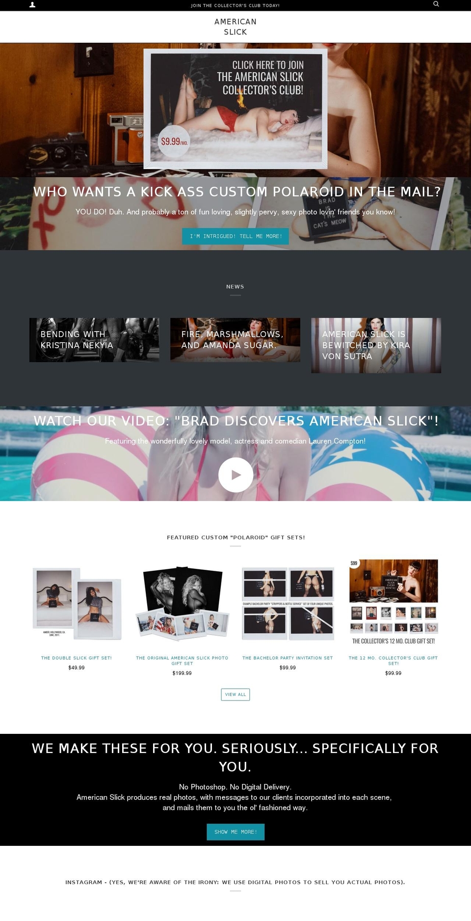 americanslick.com — Shopify storefront screenshot
