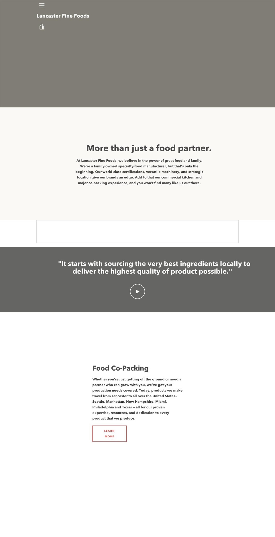 americanspecialtyfood.com — Shopify storefront screenshot