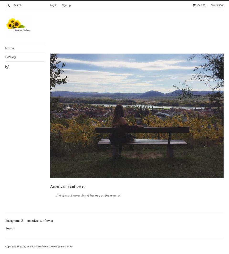 americansunflower.com — Shopify storefront screenshot
