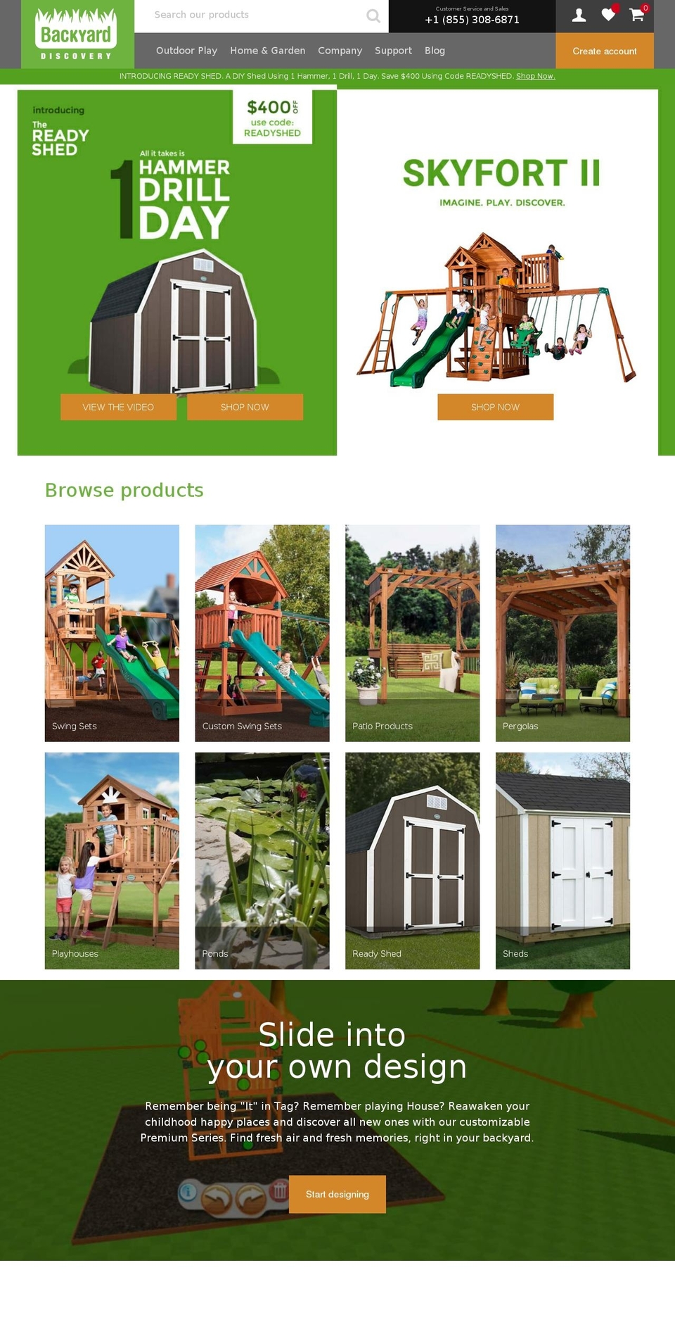 americanswingsets.com shopify website screenshot