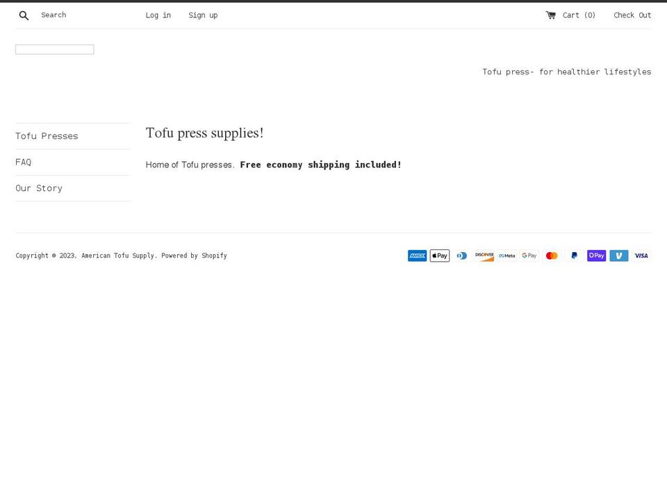 americantofusupply.com shopify website screenshot