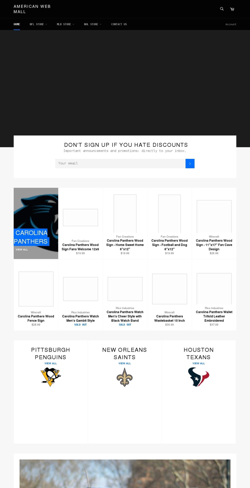 americanwebmall.com shopify website screenshot