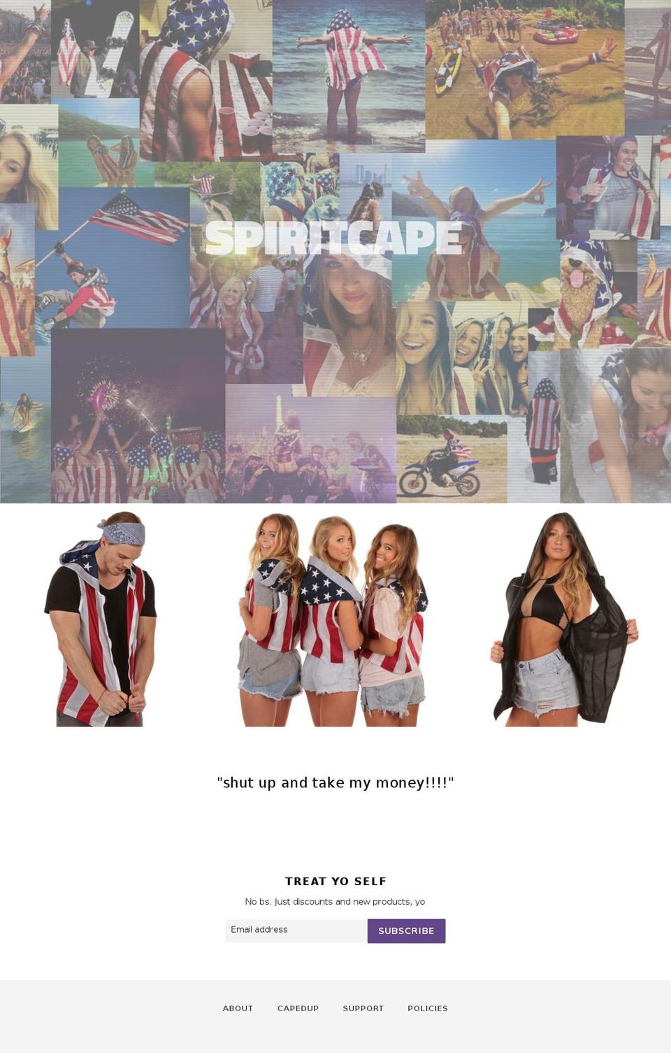 SPIRITCAPE Shopify theme site example americape.com