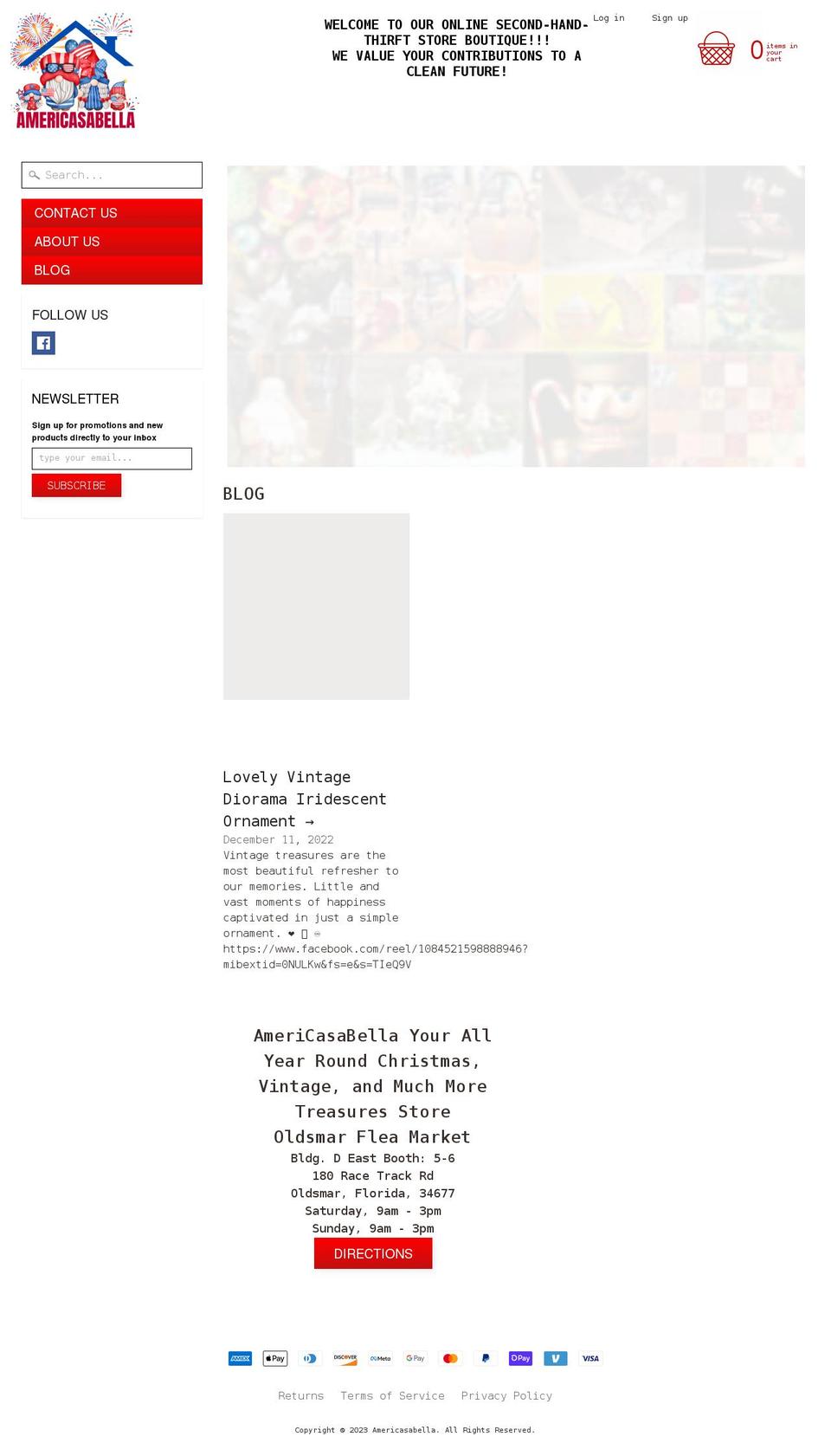 americasabella.com — Shopify storefront screenshot