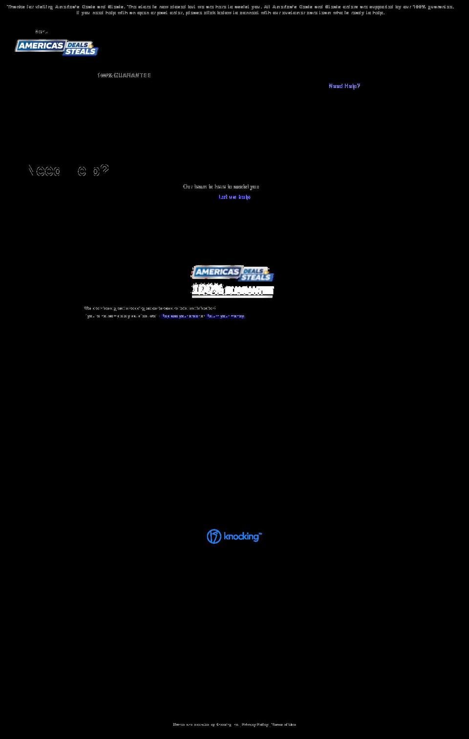 americasdealsandsteals.com shopify website screenshot