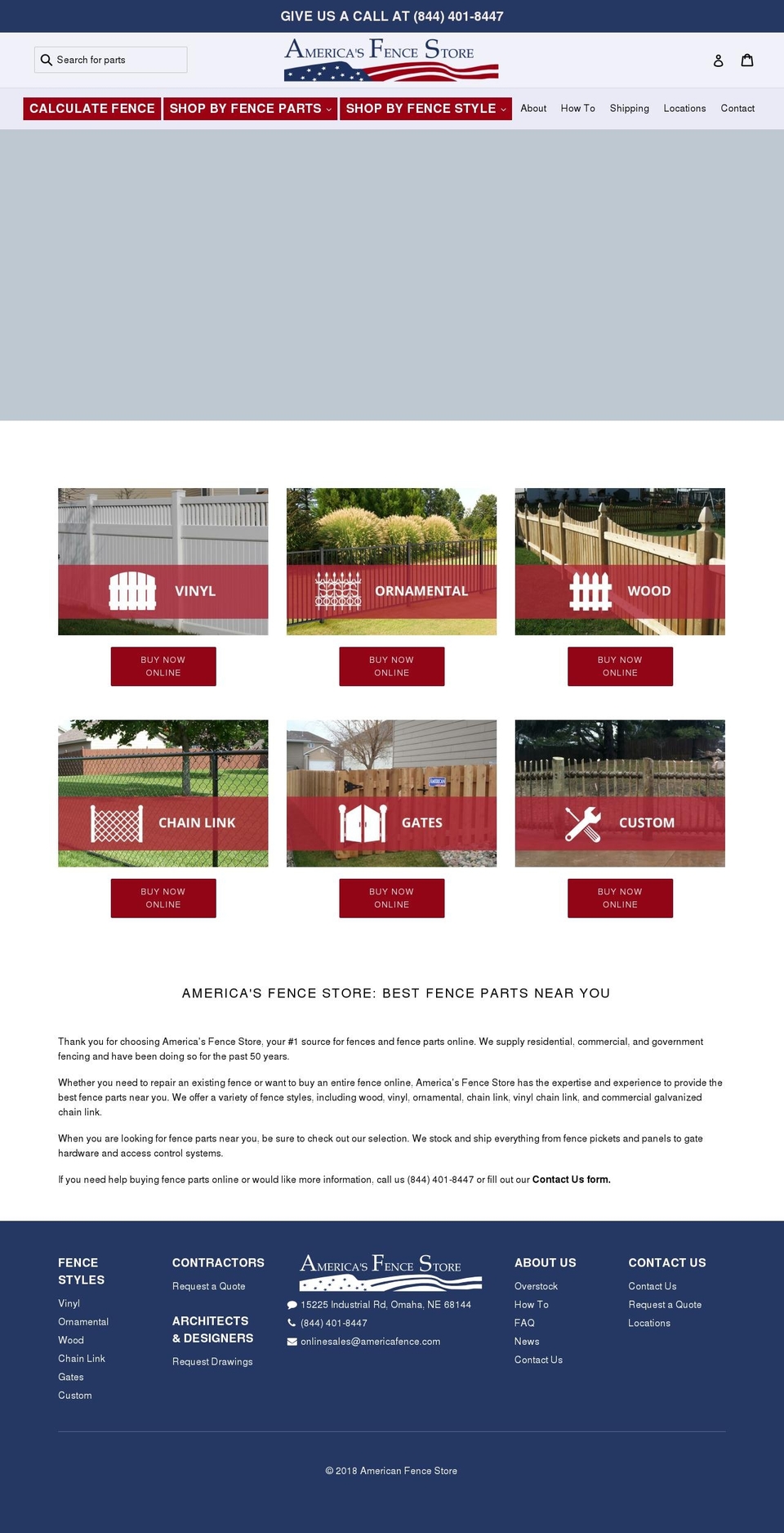 americasfencestore.com shopify website screenshot