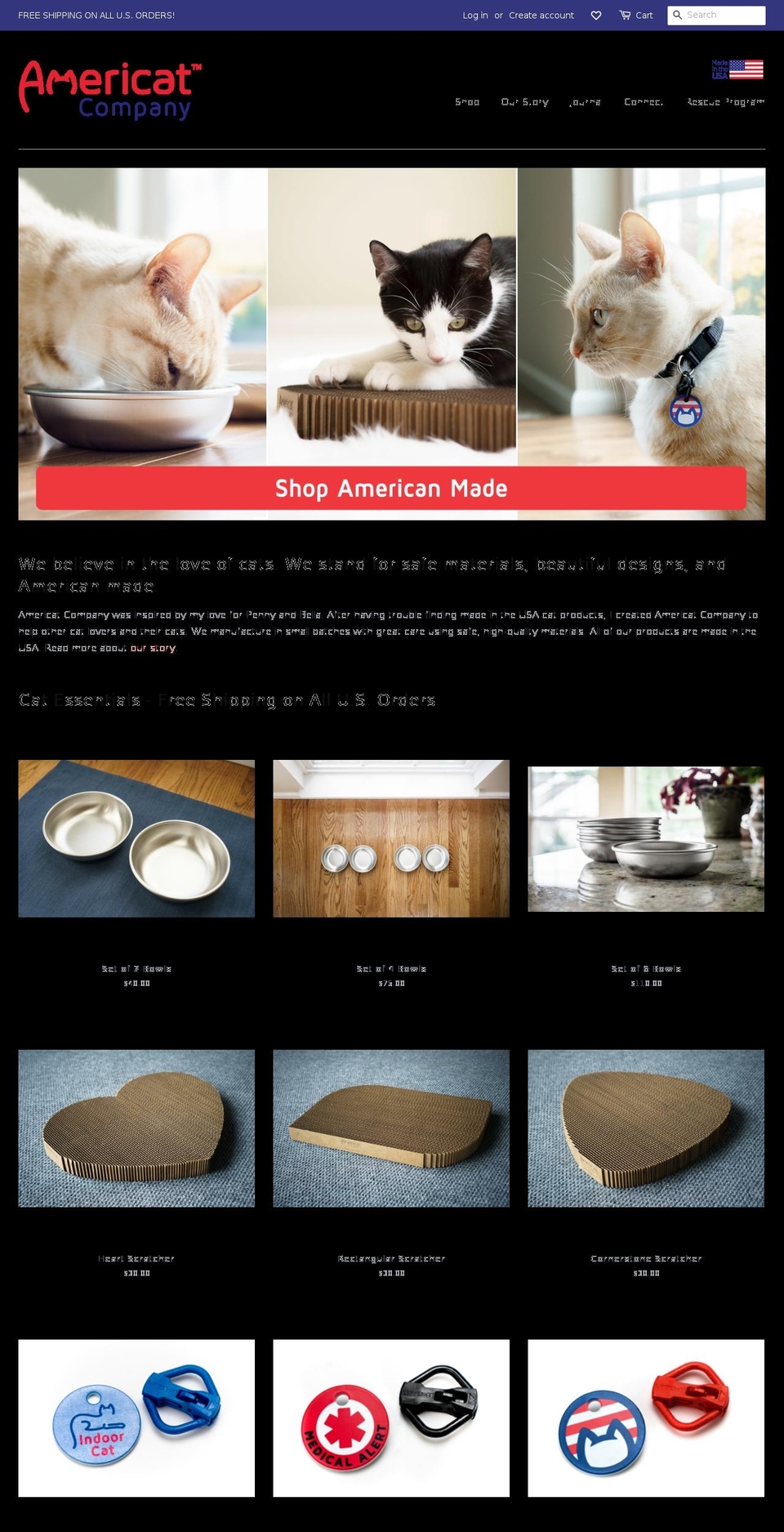 americatcompany.com shopify website screenshot