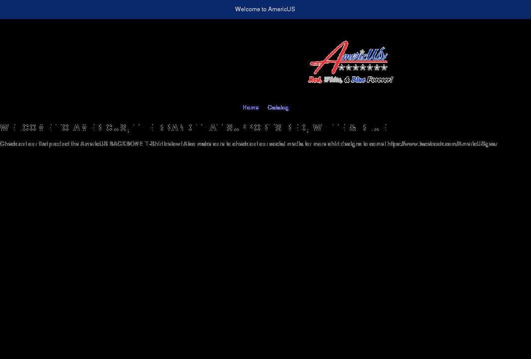 americusgear.com shopify website screenshot