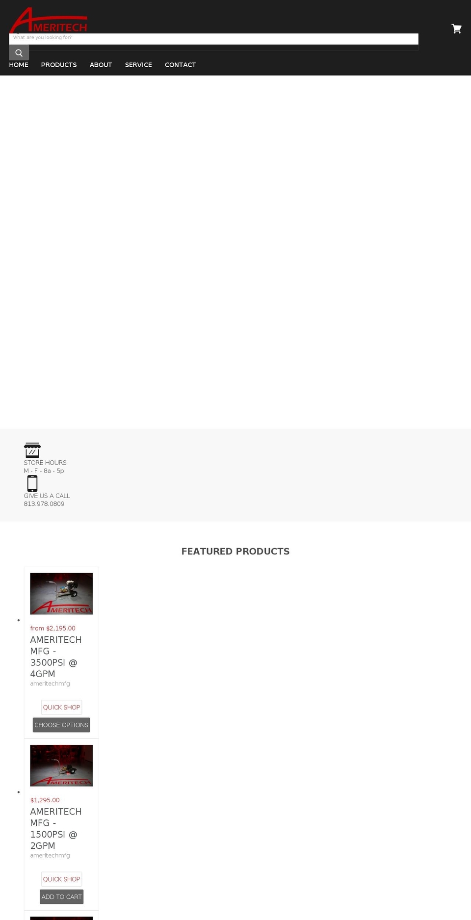 ameritechmfg.com shopify website screenshot