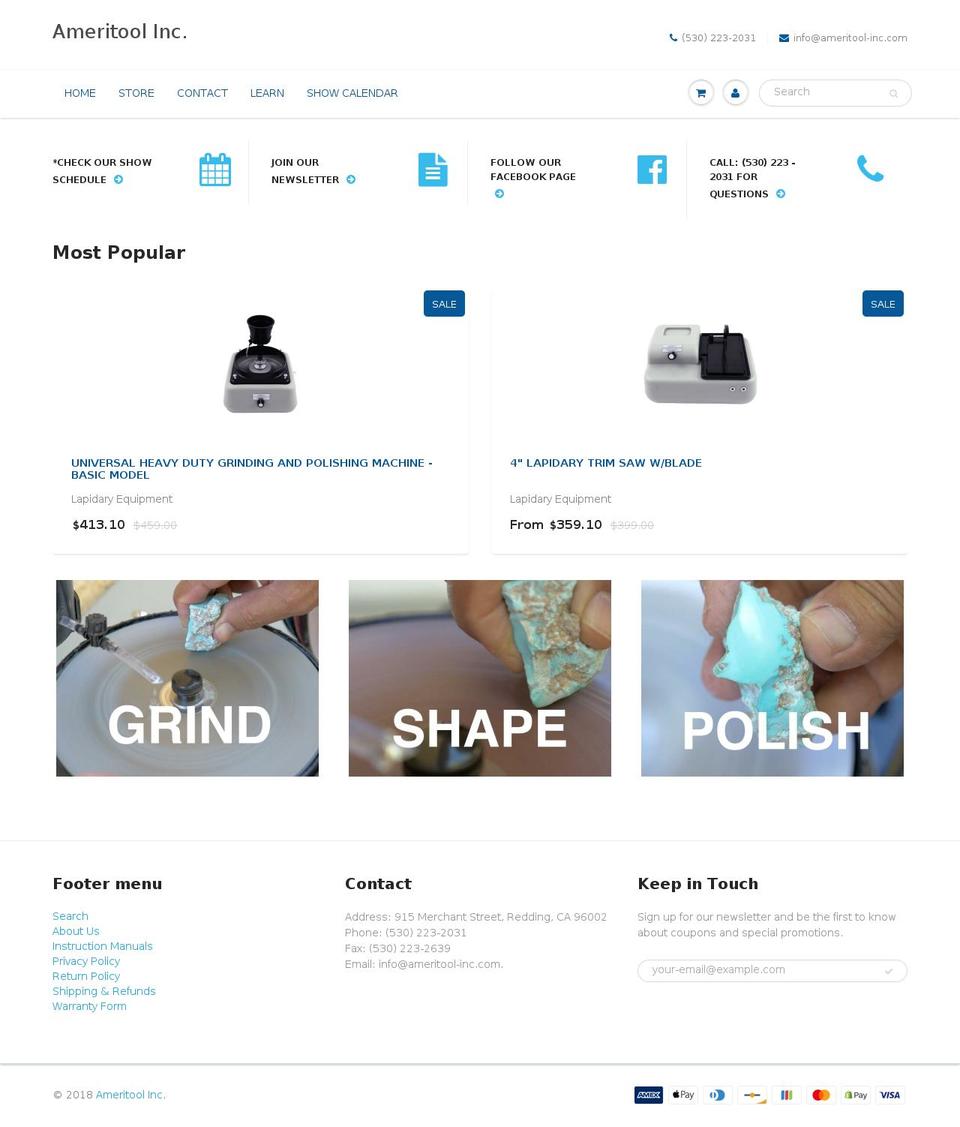 ameritoolonline.com shopify website screenshot
