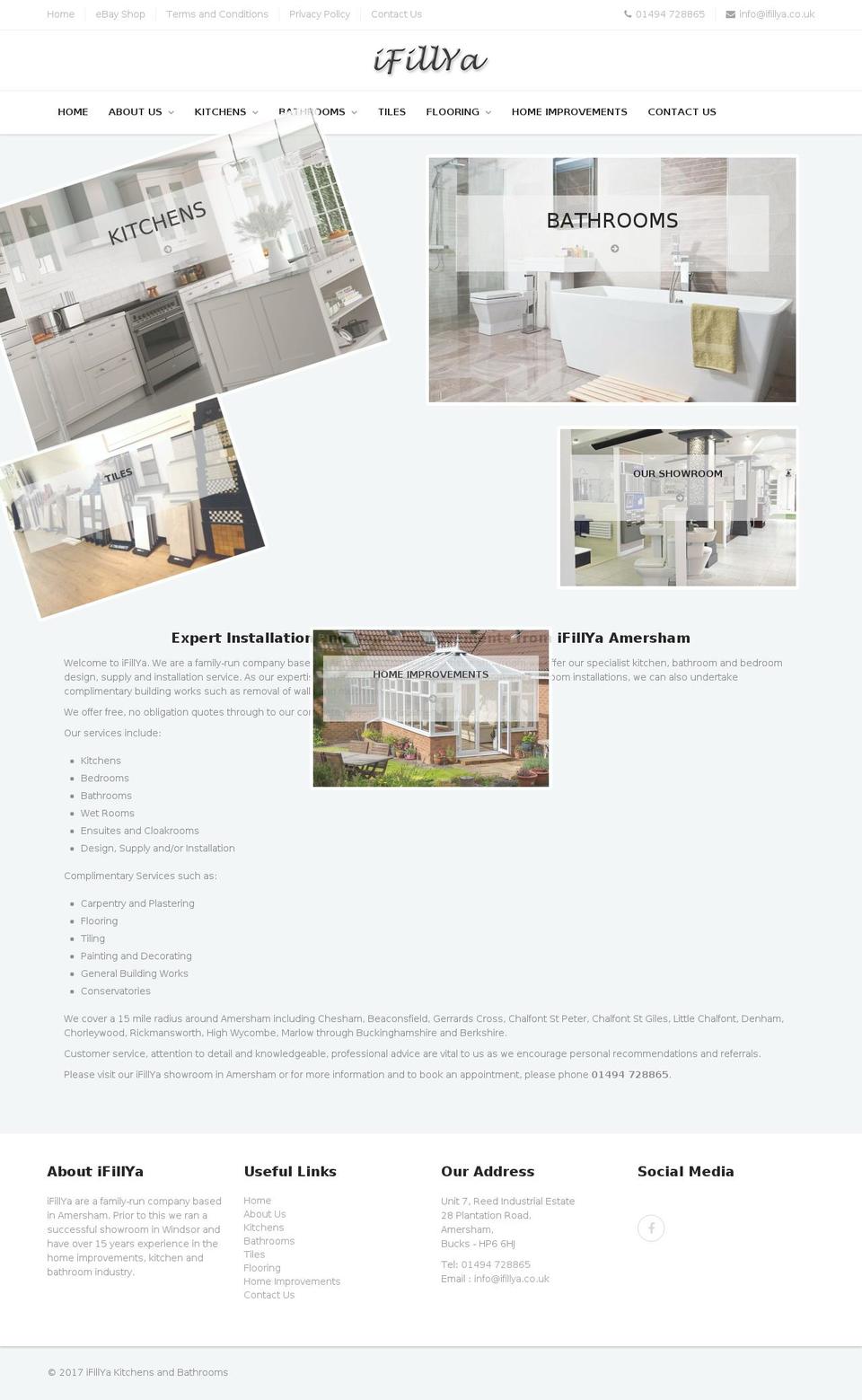iFillYa Shopify theme site example amershamkitchensandbathrooms.com