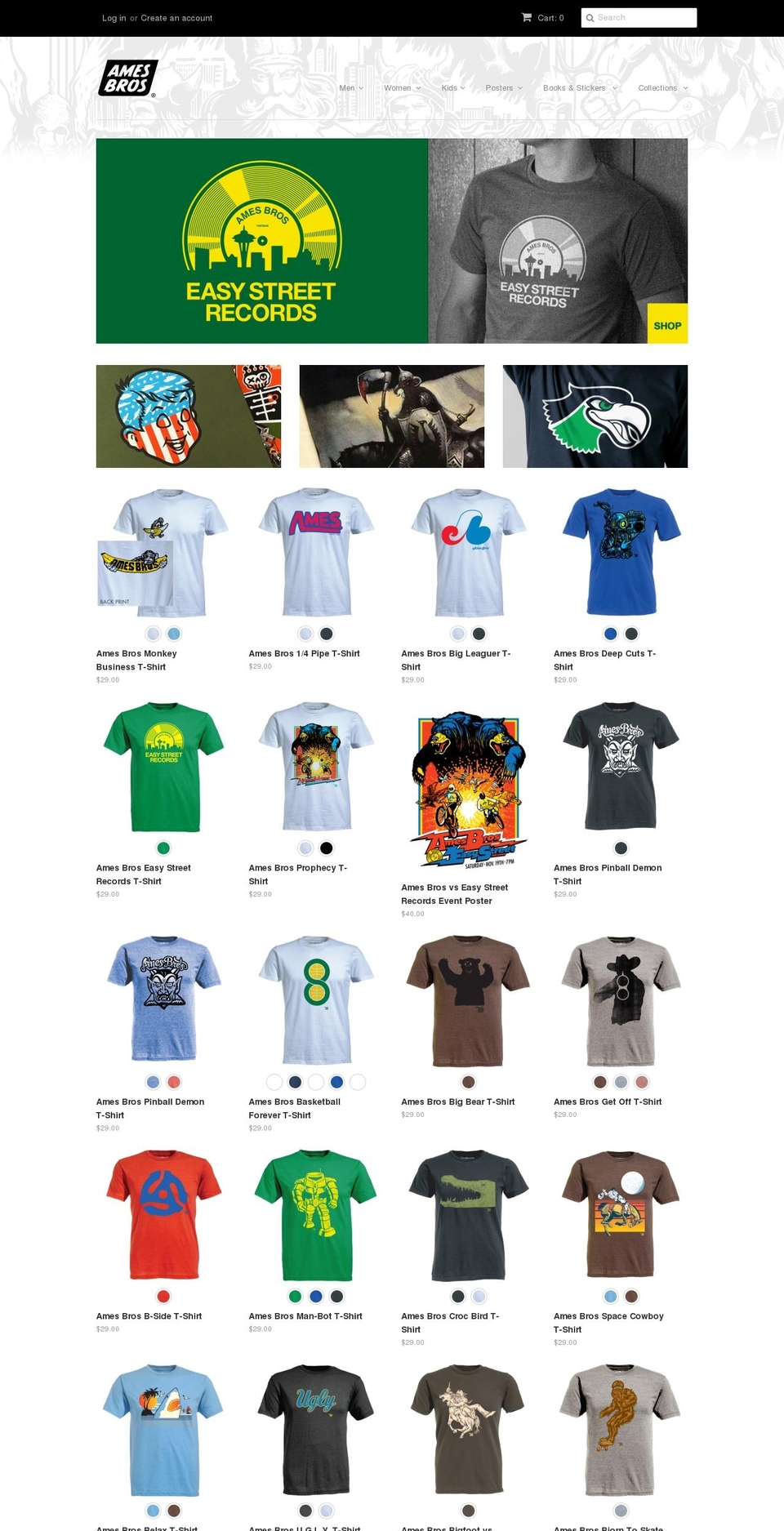 amesbrosshop.com shopify website screenshot