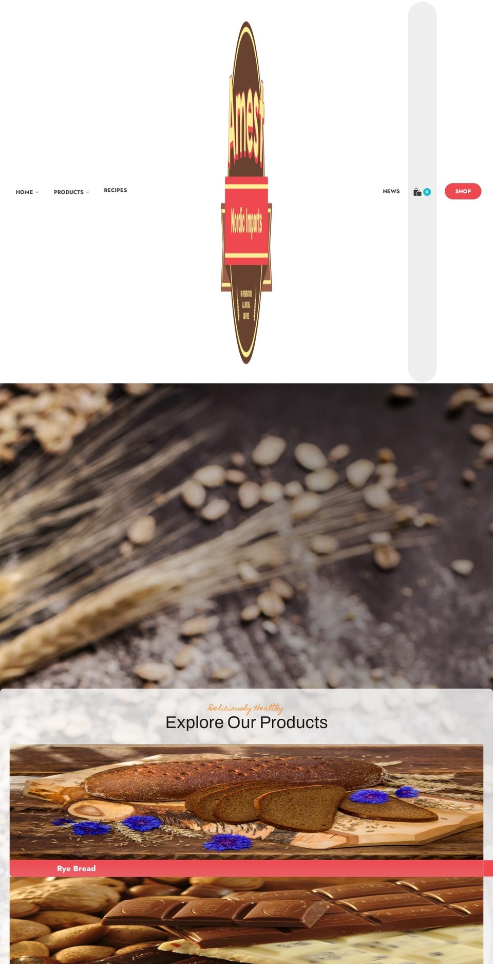 amestfoods.com shopify website screenshot