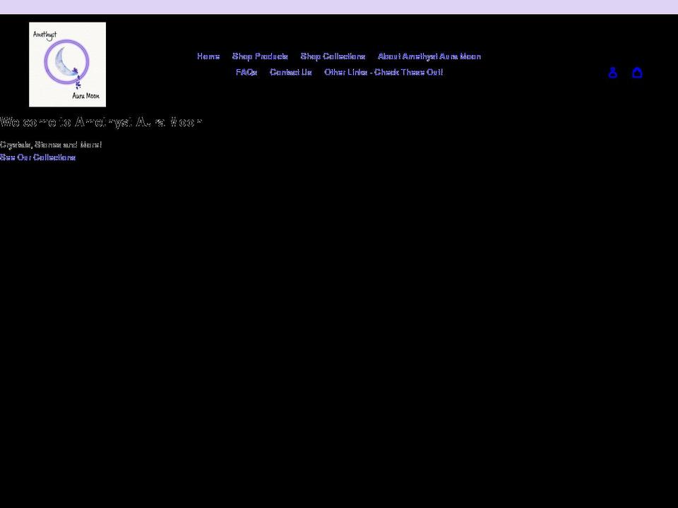 amethystauramoon.com shopify website screenshot