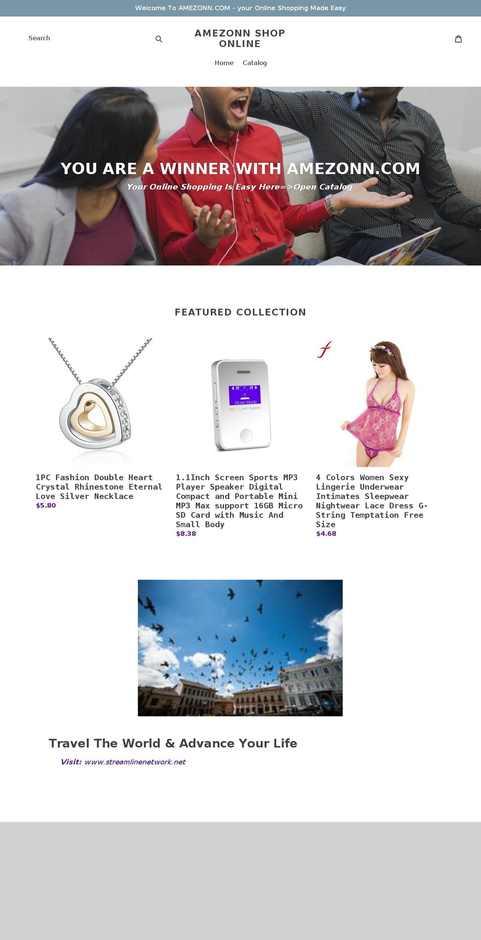 amezonn.com — Shopify storefront screenshot