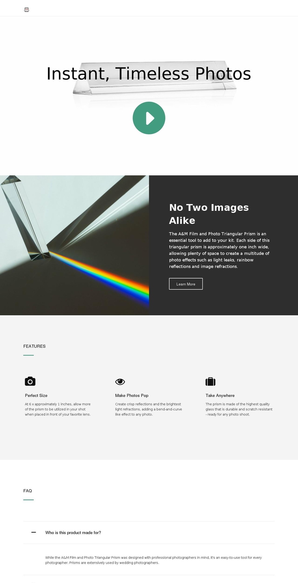 amfilmphoto.com shopify website screenshot