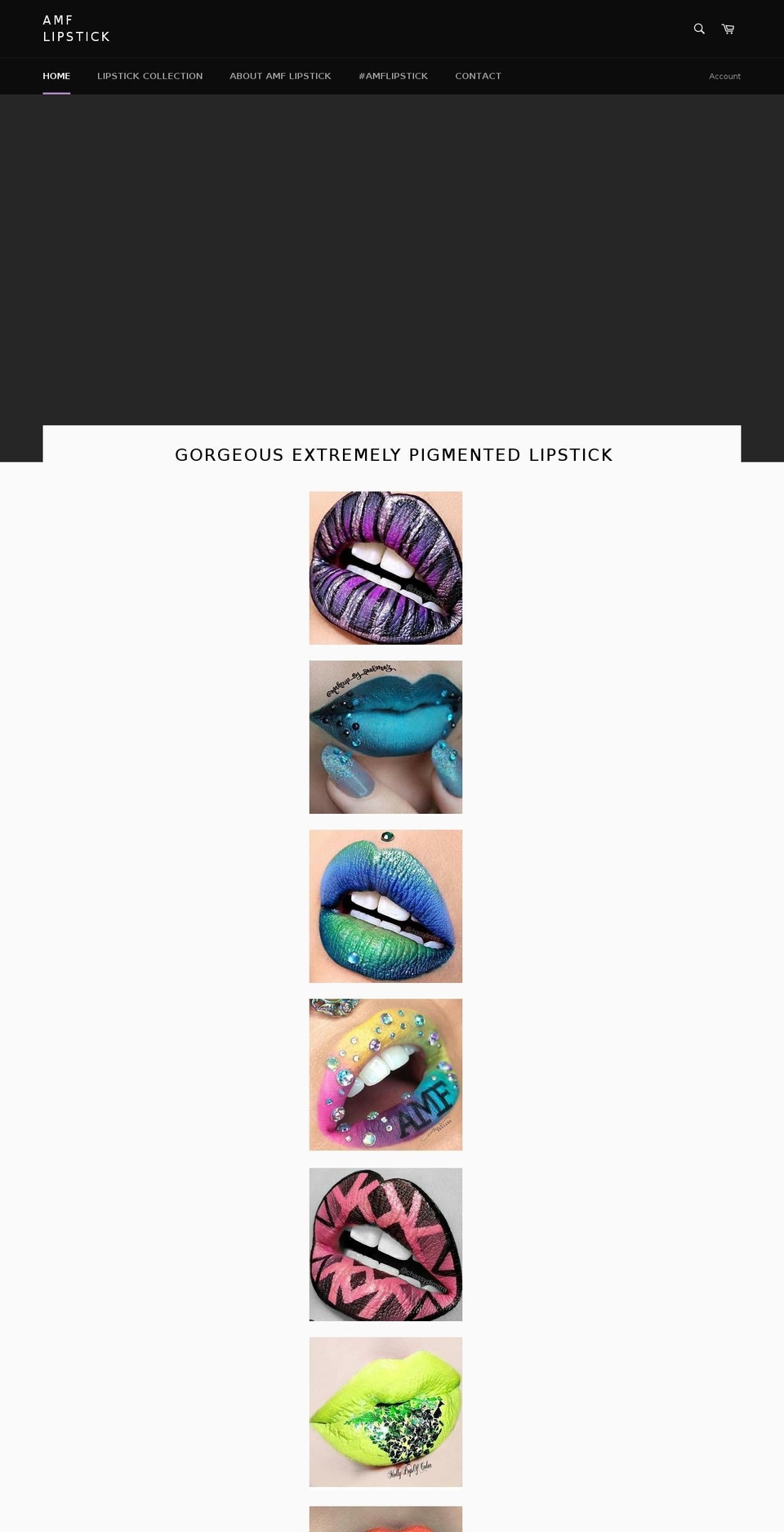 amflipstick.com shopify website screenshot