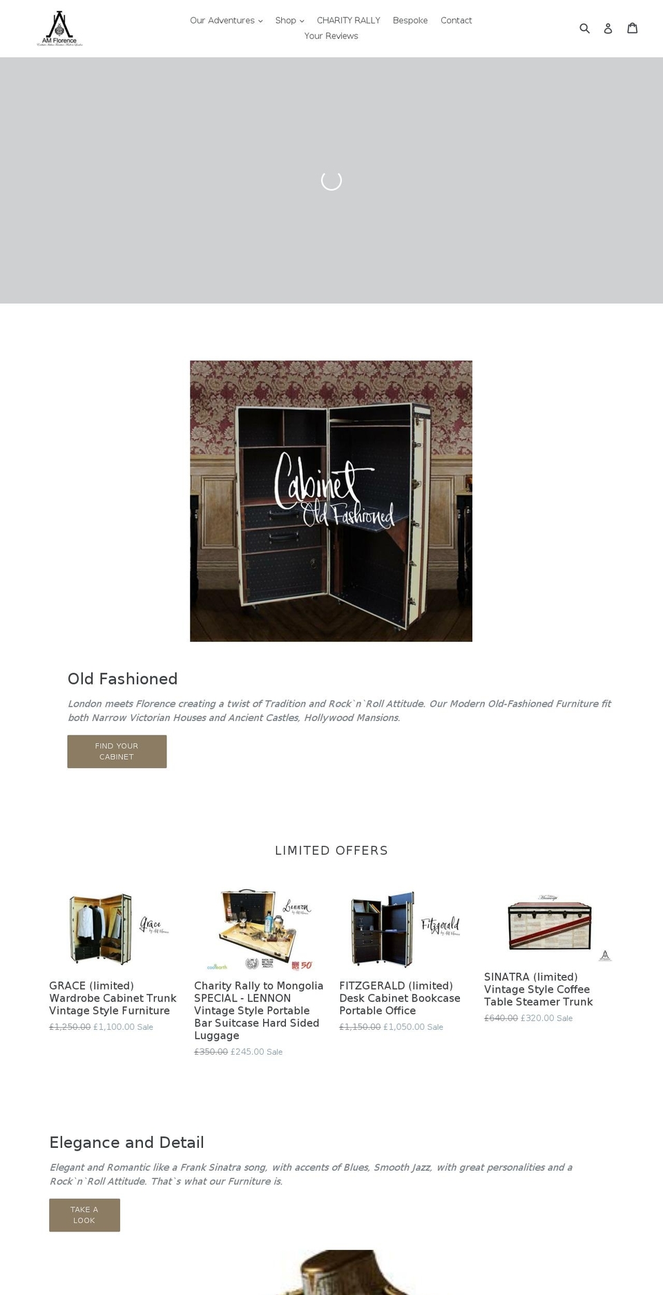 amflorence.com shopify website screenshot