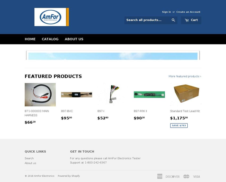 amforstore.com — Shopify storefront screenshot