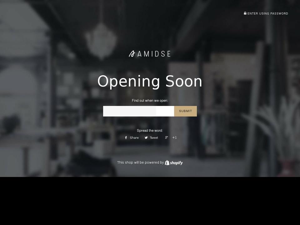 amidse.com — Shopify storefront screenshot