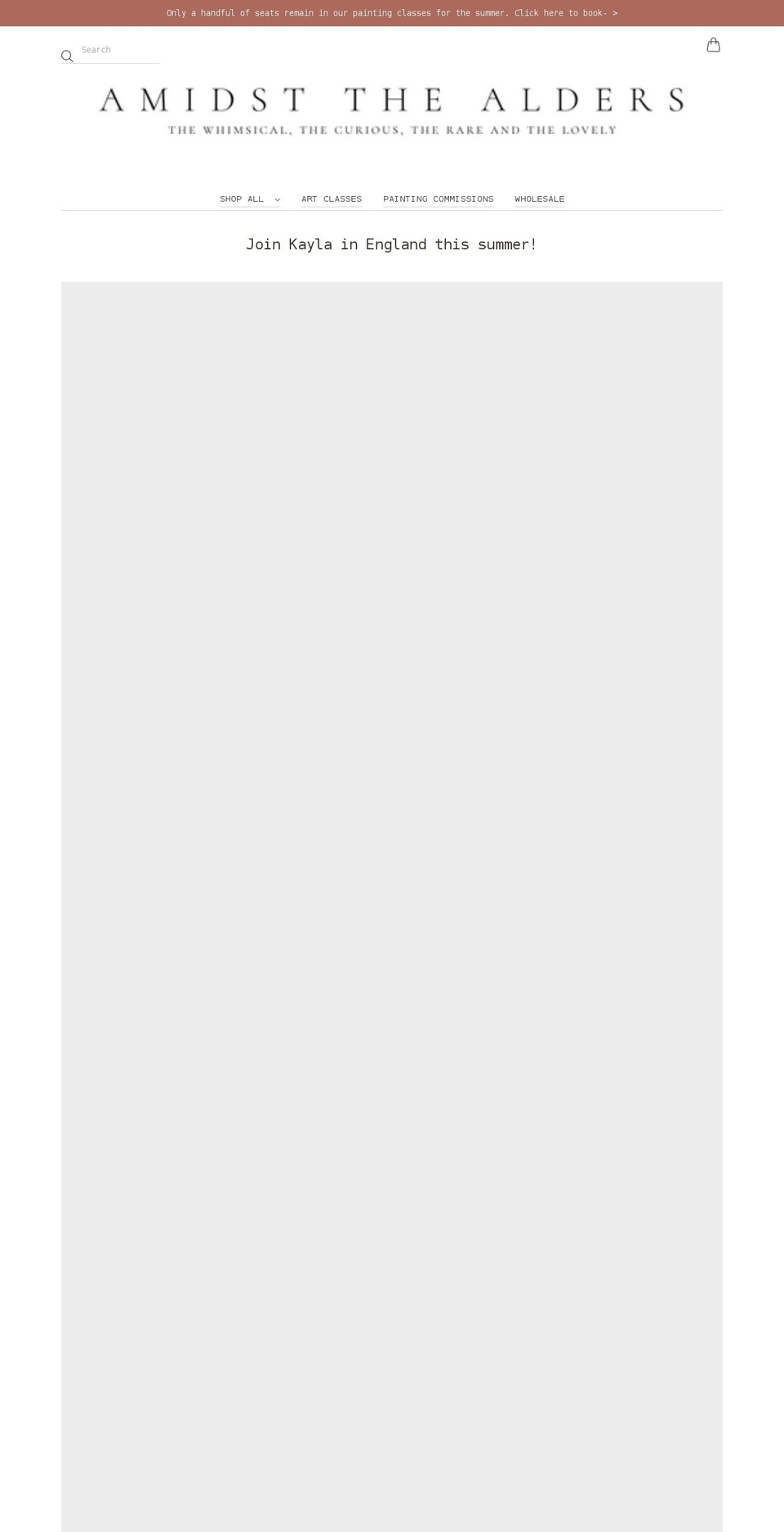 amidstthealders.com shopify website screenshot