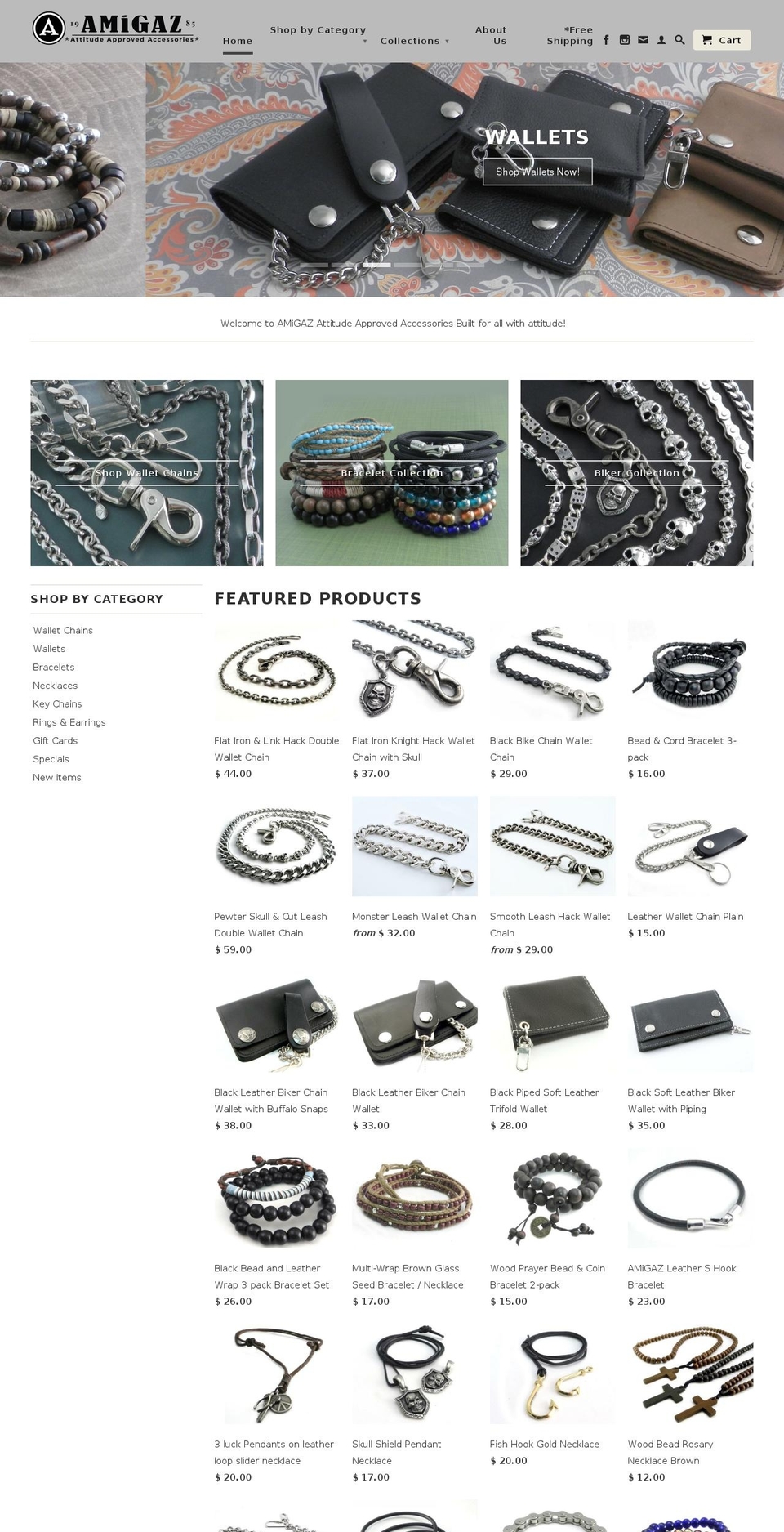 amigaz.com shopify website screenshot